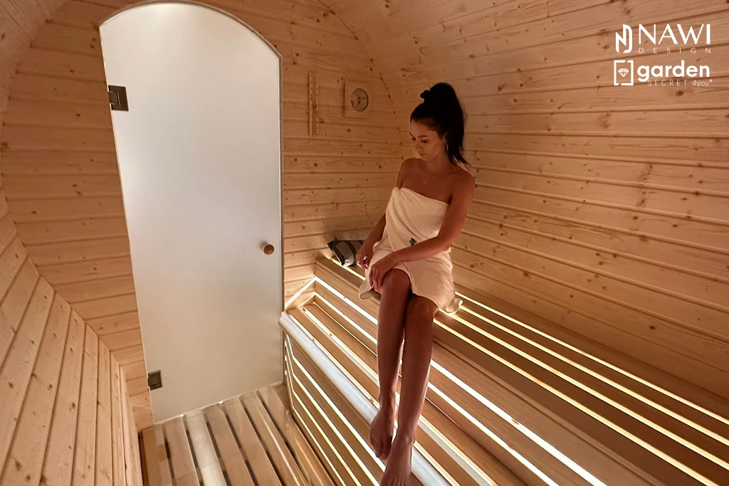 sauna SPACE prysznic w piwniczne ogorodowej